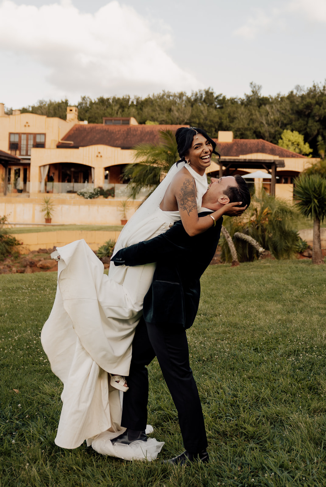 Nisha & Josh together smiling